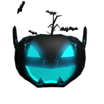 Cursed Light Blue Pupmpkin Bat