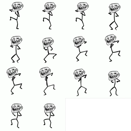 Troll face spritesheet