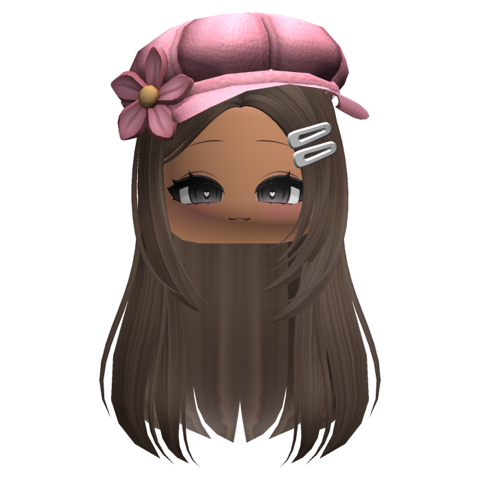 Cute Straight Hair w/ Accessories & Chibi Face