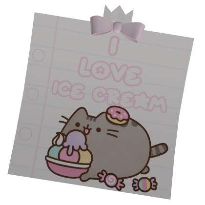 ♡ FREE Pusheen Sticky Note thumbnail