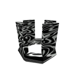 Black Swirl Crown
