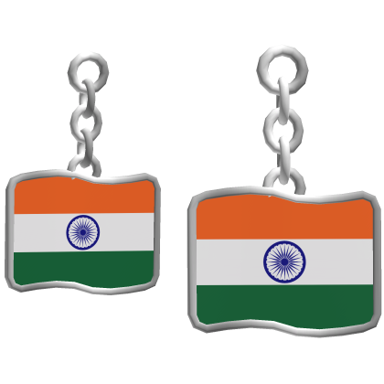 India Flag Earrings