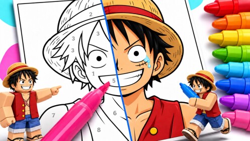 Malen Sie den Anime