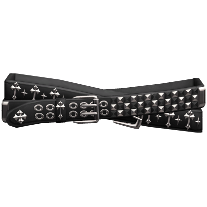 Emo Crosses Double Belt Checkered 1.0