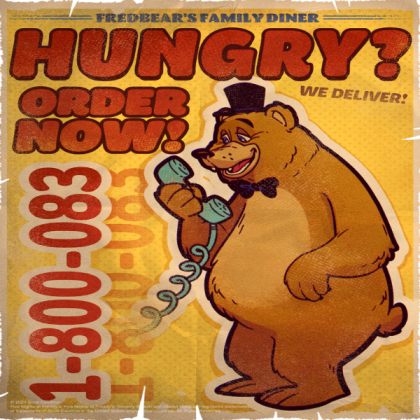Fredbears Family Diner Poster 2 Roblox decal