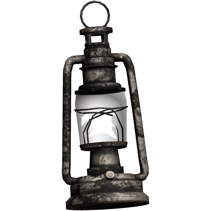 Grunge Smashed Rusty Lantern (R)