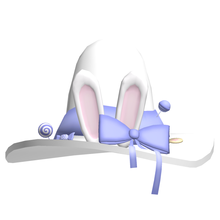 ✙ | cutesy white n lilac halloween bunny witch hat