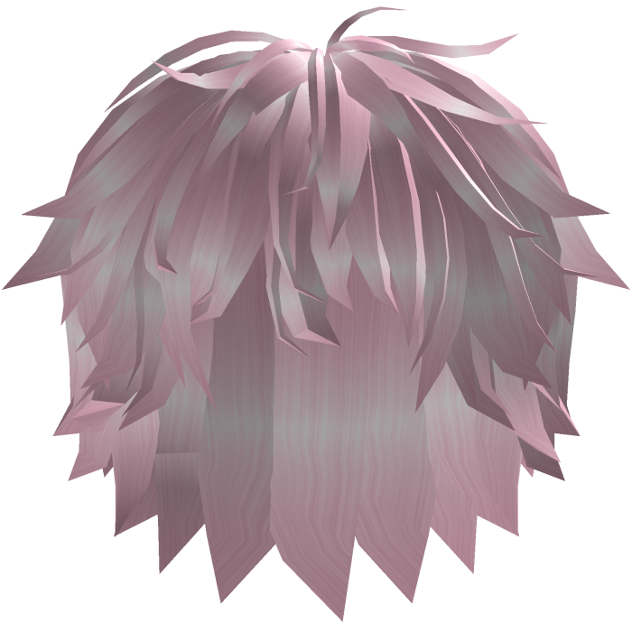 Light Pink Spiky Messy Fringe Hair