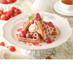 strawberry waffle