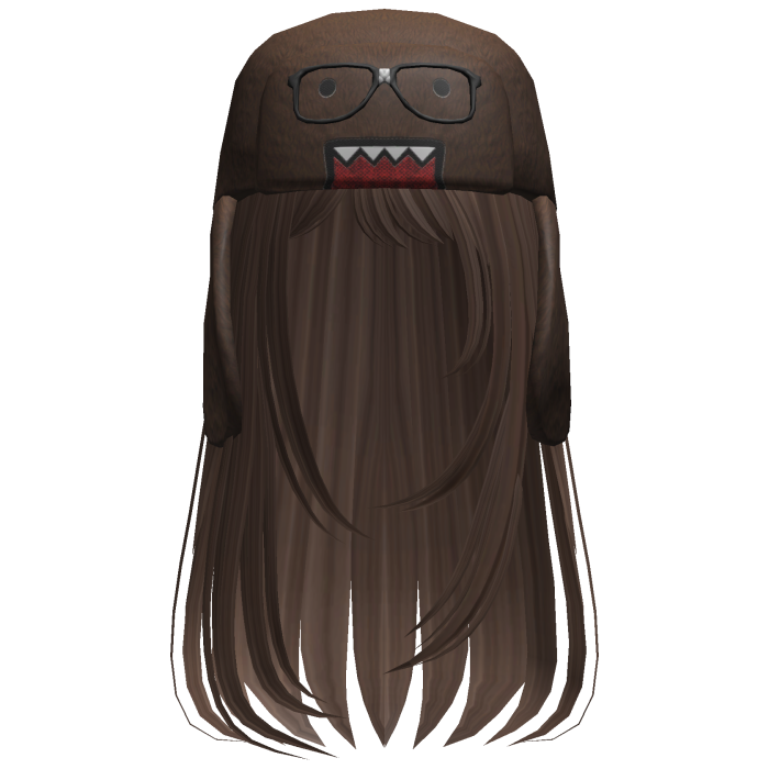 Domo Long Girl Hair Dark Red V3