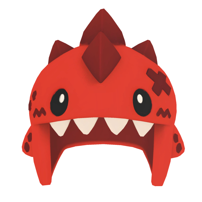 Red Dino Helmet