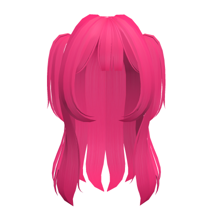 ♡ long pinky pie hot pink scene hair Roblox item