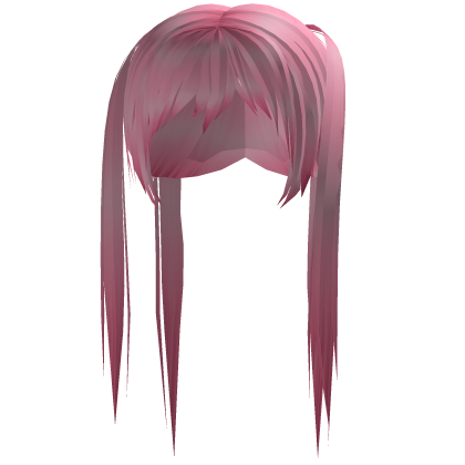 messy anime kawaii twintails hot pink Roblox item