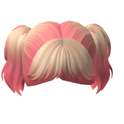 Blonde to Pink Cute Anime High Pigtails Roblox item