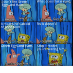Sponge bob fans and no green eggs and ham eaters