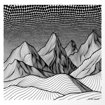 mountains drawing Roblox decal