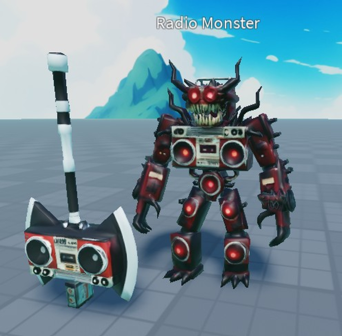 Horror Radio Monster NPC | Rigged & Roblox Ready preview 1