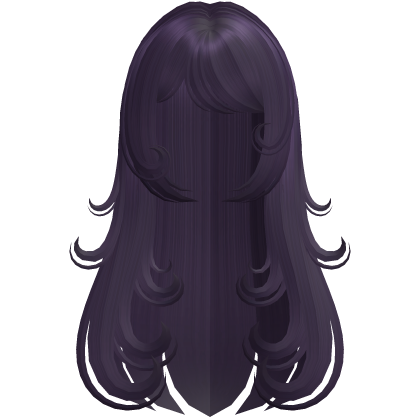 Adorable Purple Swirly Long Messy Hair Roblox item