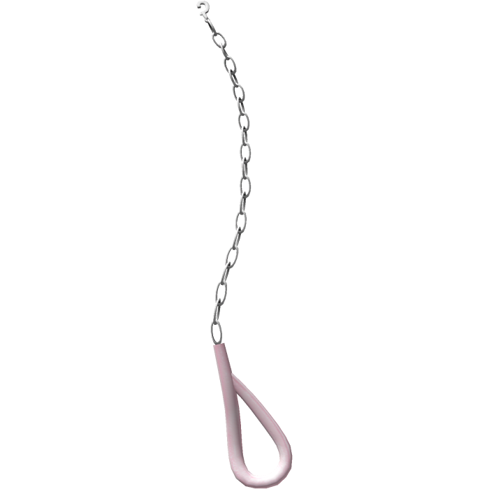 1.0 chain leash in pink