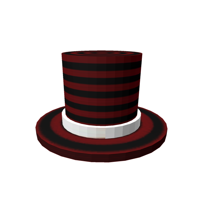 Black and Red Top Hat