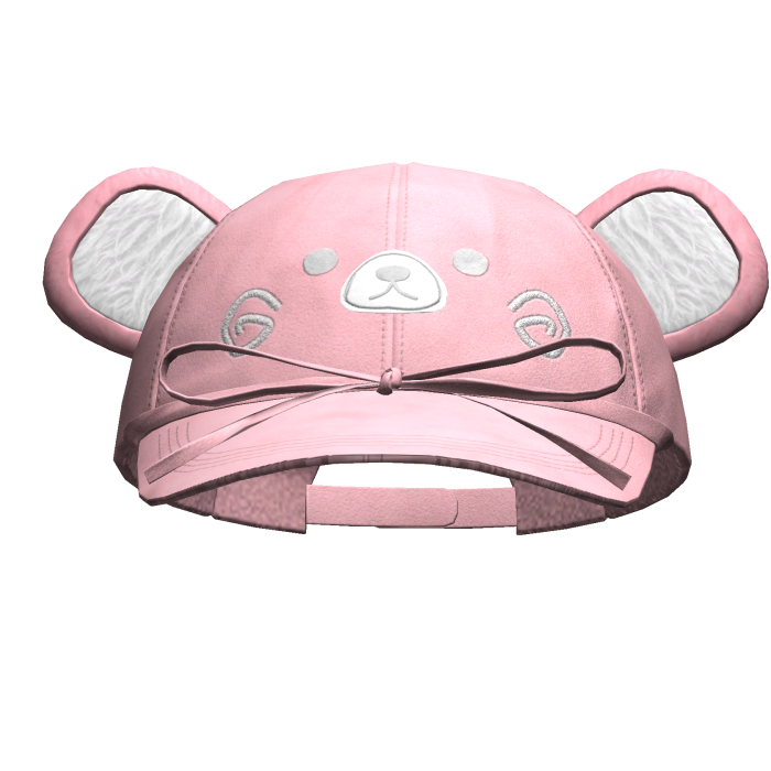 Kawaii Bear Cap W/ Bow Beige