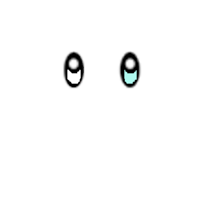 white/blue eyes Roblox decal