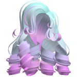 Pastel Goth Curly Hair