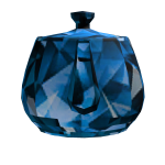 Blue sparkle time teapot