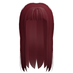 Red Anime Girl Hair