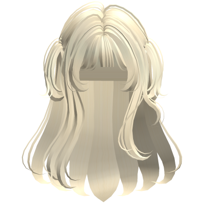 Yellow soft layered hime hair Roblox item