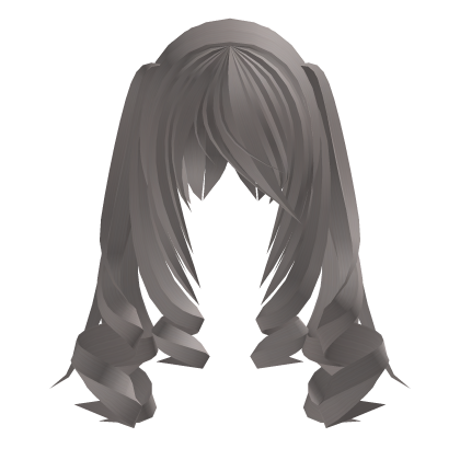 ✙ | moe vampire curly side pigtails in milk tea