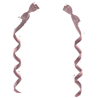 Pearl Pink Coquette Ribbon Curls Roblox item