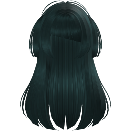Green Long Doll Hair with Mini Pigtails