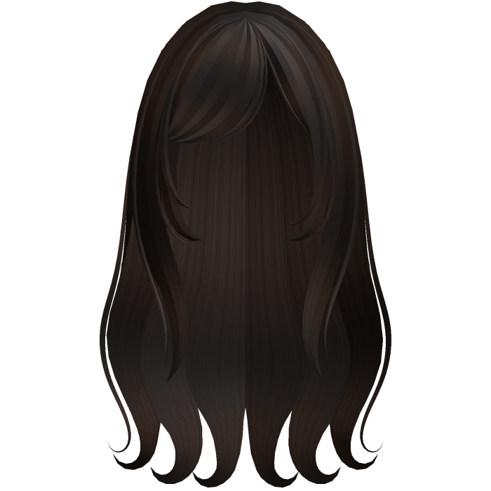 brown wispy wavy gothic moe long layered hair