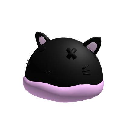 Cat Hat Pink Black Y2K Emo