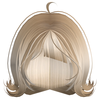 short wavy wispy doll hair with bangs (blonde) Roblox item
