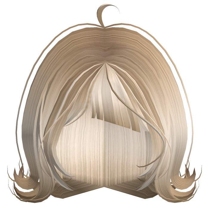 short wavy wispy doll hair with bangs (blonde)