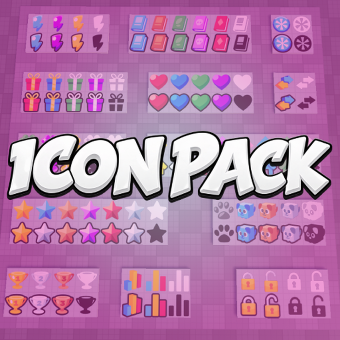 Ultimate Game UI Icon Pack - 1200+ Icons preview 2
