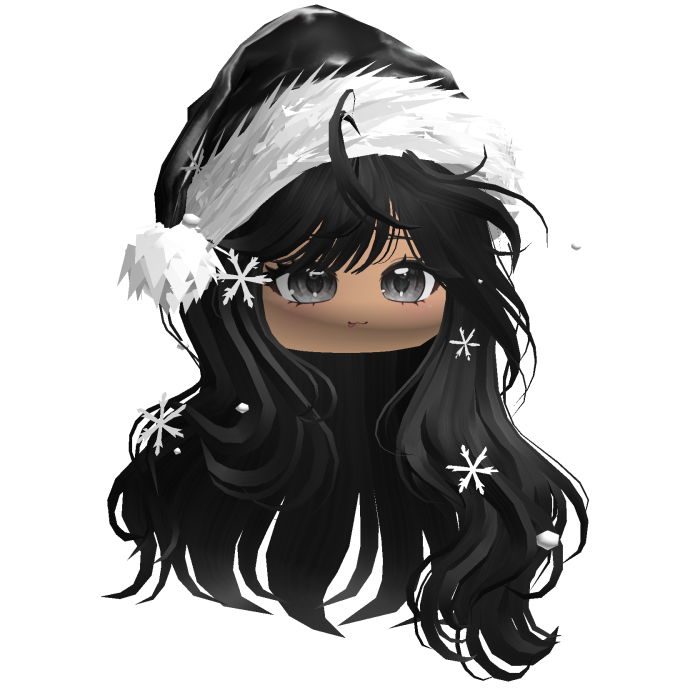 Christmas Waves w/Santa Hat (Black)