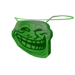 Emerald Trollface Necklace