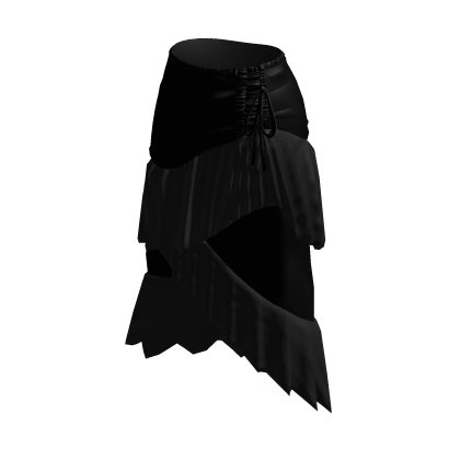 Y2K Coquette Layered Ruffle Skirt (Black) thumbnail