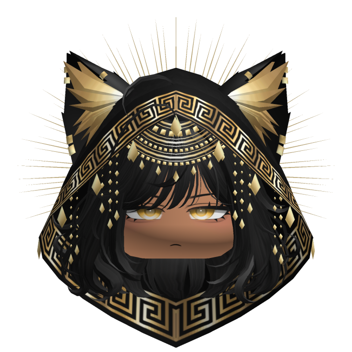 Egyptian Bob w/ Divine Gold Black Hood