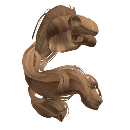 Aurora's very VERY long fluffy Ponytail Lightbrown Roblox item