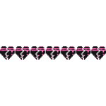 Fuchsia Pink Animated Glitch 8-Bit Hp Health Bar