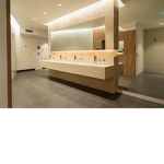 the bathroom.