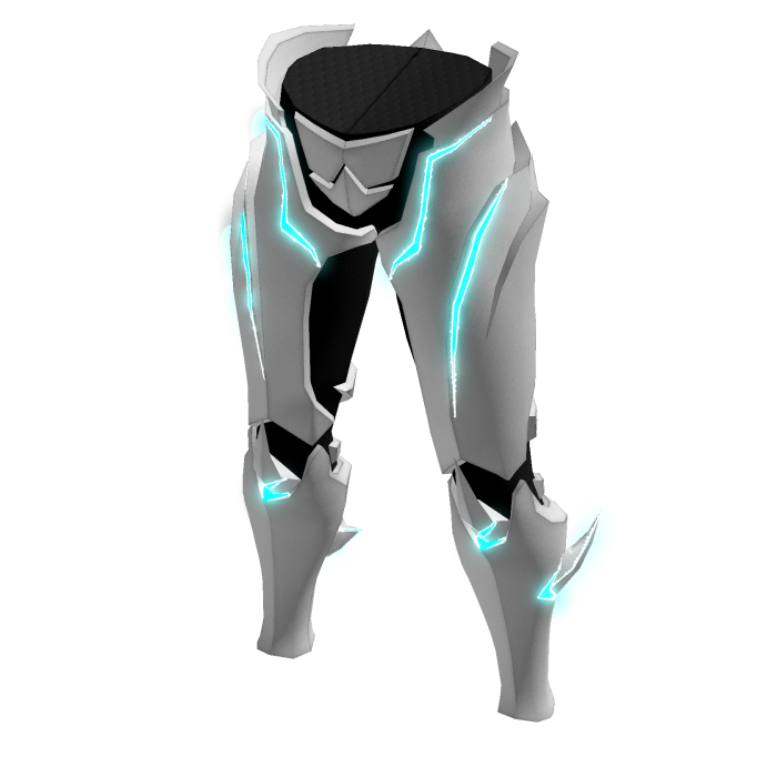 ♾️Glowing Silver & blue Cyber ninja leggings g