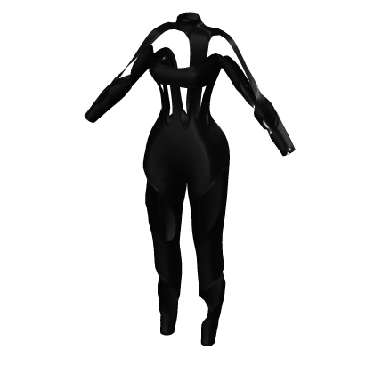 Futuristic Black Bodysuit
