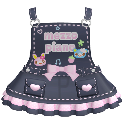 ♡ mezzo piano overalls dark blue cute 