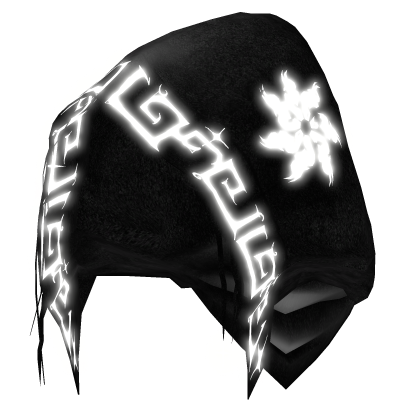 Glowing Gaian Sorcerer Distressed Rune Hood