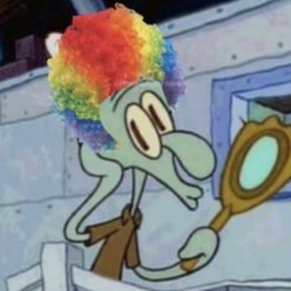 Squidward Clown Meme/Decal Roblox decal